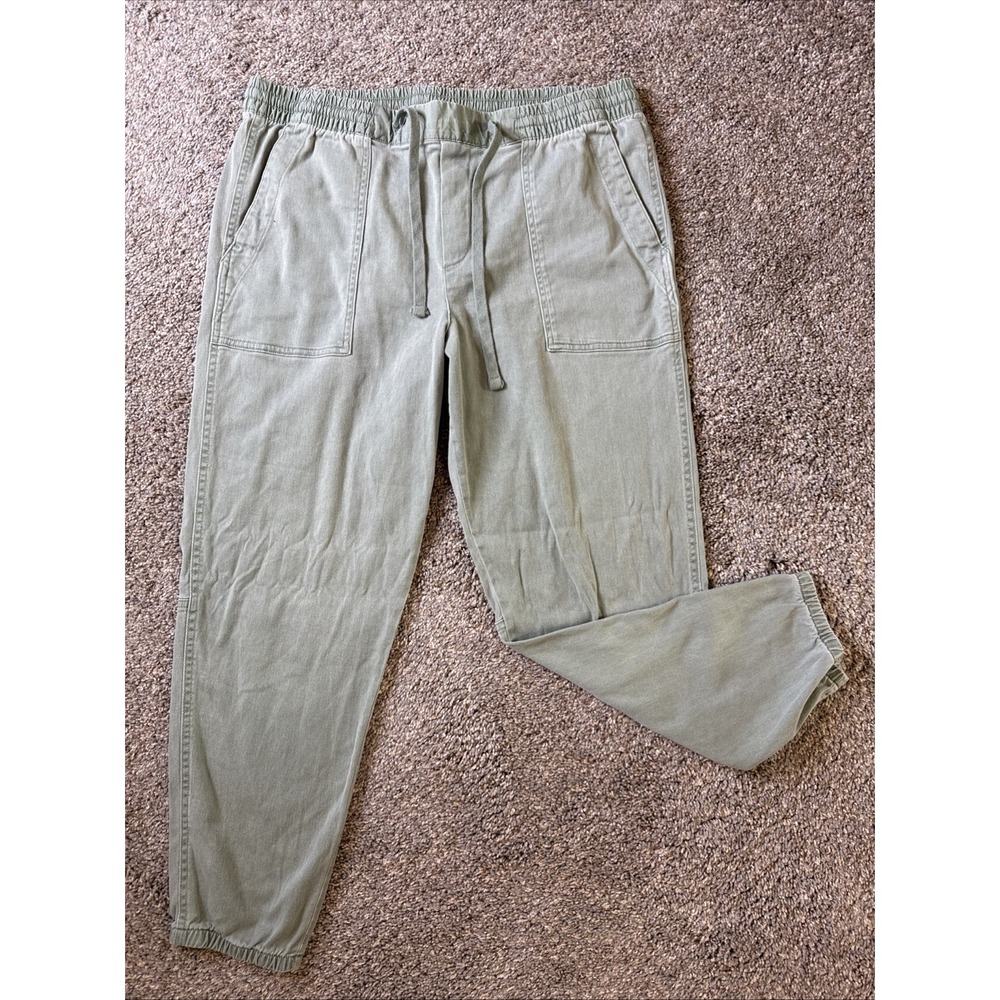 Gap Pull On Pants Elastic Waist Drawstring Women's Sage Green Size L